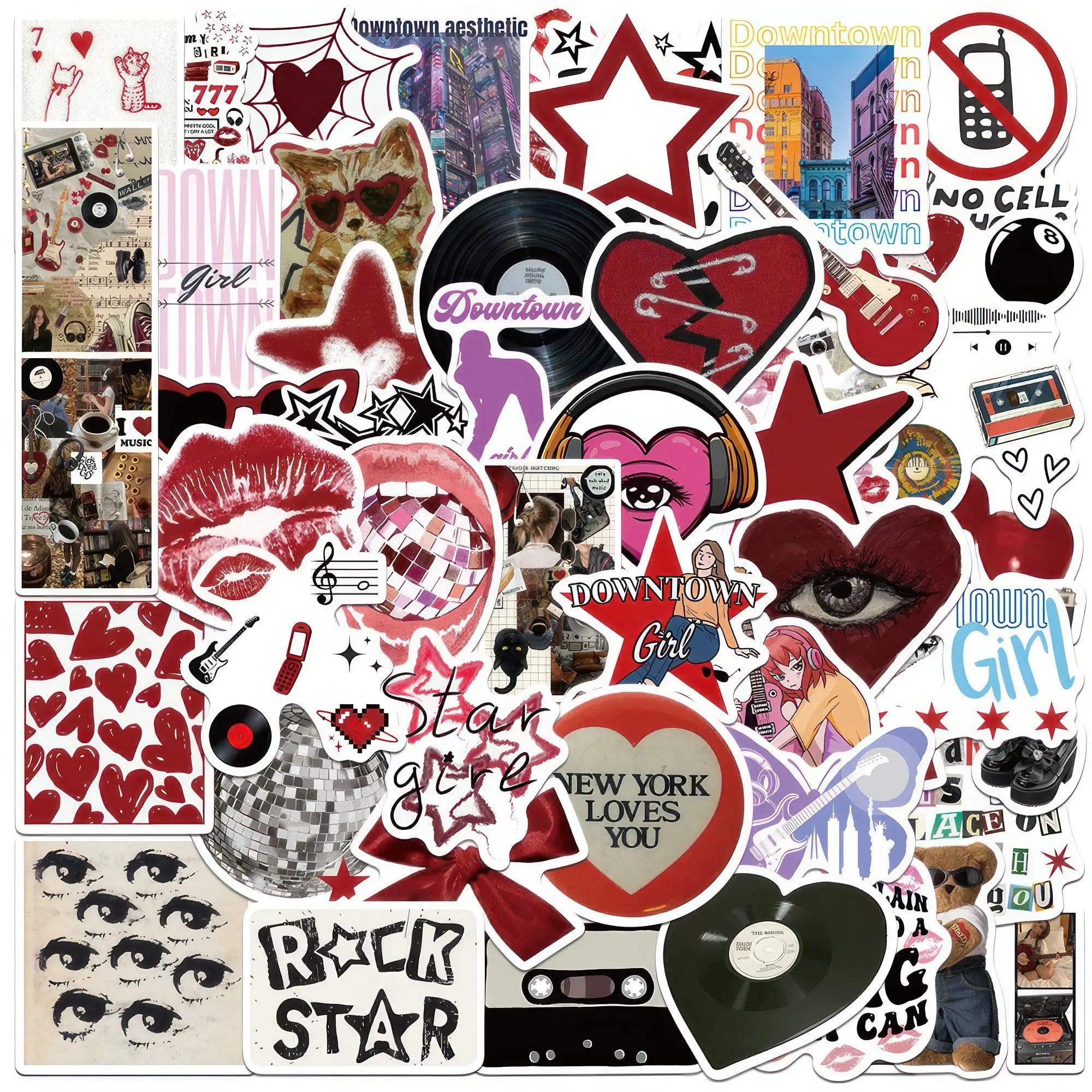 50 piezas de sticker
